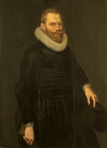 Porträt von Dirck Hasselaer von Cornelis van der Voort