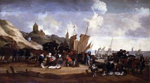 Der Fischmarkt von Cornelius Hubert Van Meurs