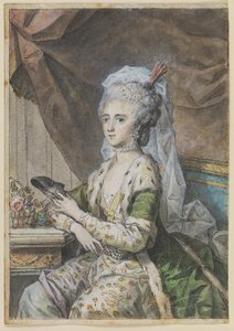 Louise, Frau von Prinz Karl von Hessen-Kassel, im türkischen Kostüm von Cornelius Høyer