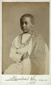 Prinz Alamayu, Sohn von Kaiser Theodor II. von Abessinien, Ryde, England, 1868 (Albuminabzug) von Cornelius Jabez Hughes