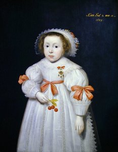 Porträt eines jungen Mädchens von Cornelius Janssen van Ceulen