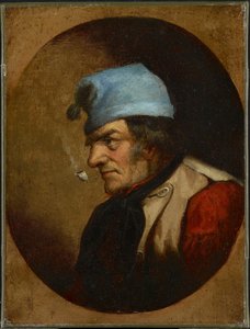Bewohner mit blauer Mütze und Pfeife, ca. 1855 von Cornelius Krieghoff