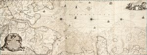 Karte der Nordsee von Cornelius Martin Wohlers