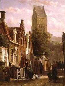 Straßenszene in Bolsward