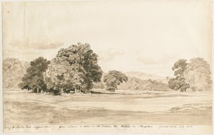 Wrottesley Park: Sepia-Zeichnung, Juli 1820