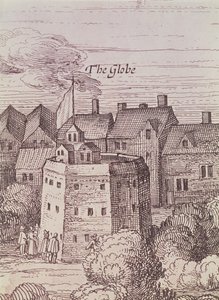 Das Globe Theatre (Detail) von Cornelius de Visscher