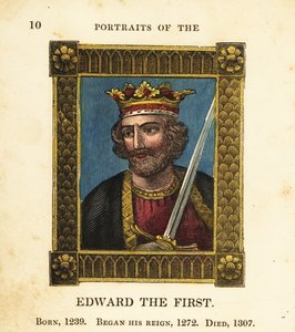 Porträt von König Eduard I., König von England, geboren 1239, begann seine Herrschaft 1272 und starb 1307 von Cosmo Armstrong