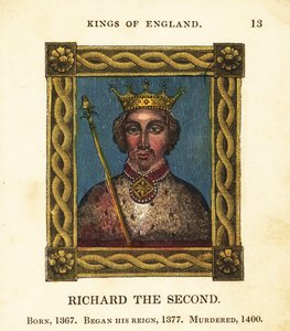 Porträt von König Richard dem Zweiten, König Richard II. von England, geboren 1367, begann die Herrschaft 1377 und ermordet 1400 von Cosmo Armstrong