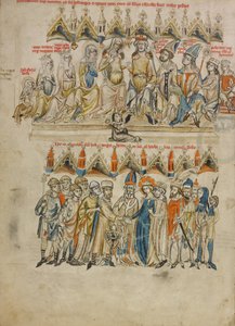 Familie von Berthold IV. von Meranien. Die Hochzeit von Hedwig und Heinrich, 1353