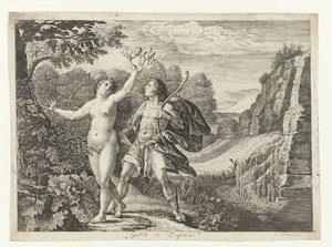 Apollo verfolgt Daphne von Crispijn van de Passe (I)