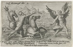 Neptun greift nach Coronis von Crispijn van de Passe (I)