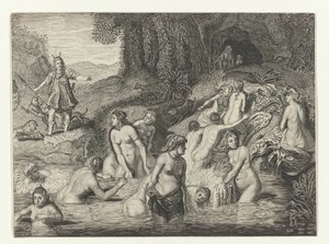 Diana verwandelt Actaeon in einen Hirsch von Crispijn van de Passe (II)