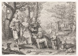 Porträt von Guy Michel Lejay und seiner Familie
