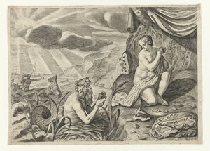 Scylla auf der Flucht vor Glaucus