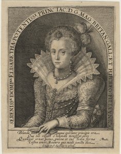 Elisabeth, Prinzessin, Ehefrau des Kurfürsten Friedrich V., König von Böhmen von Crispijn van de Passe I