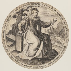 Thalia, aus Die Musen von Crispijn van de Passe I