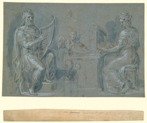 David und die heilige Cäcilia