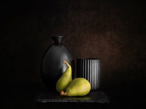Stimmungsvolle Birnen Stillleben