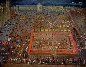 Zentralplatz von Mexiko-Stadt, 1695