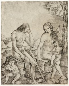 Adam und Eva mit den Kindern Kain und Abel