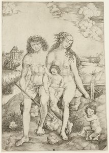 Adam und Eva mit den Kindern Kain und Abel