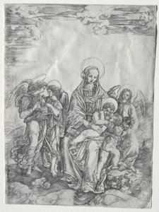 Maria mit dem Kind und dem kleinen Johannes von Cristofano Robetta
