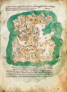 Karte von Cephalonia, ca. 1420