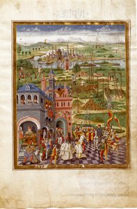 Folterszene und Verurteilungen in einer mittelalterlichen Stadt von Cristoforo De Predis