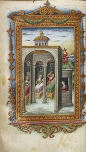 Töchter des Danaus ermorden ihre Ehemänner. Hypermnestra im Gefängnis Illustration für Die Heroiden von Ovid, 1485-1499