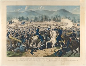 Die Schlacht von Gettysburg, Pa., 3. Juli 1863