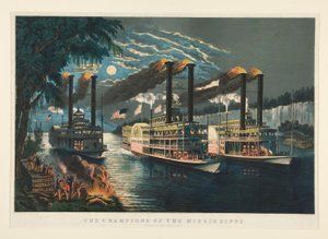 Die Champions des Mississippi von Currier and Ives