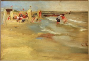 Am Strand von Binz auf Rügen