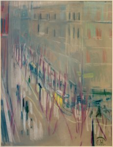 Die Knesebeckstraße im Winter von Curt Herrmann