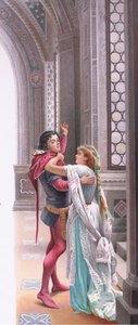 Willst du gehen? Es ist noch nicht Tag, Illustration aus Romeo und Julia von Curtazzo Curtazzo