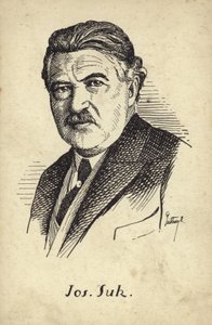Porträt von Josef Suk von Czech School