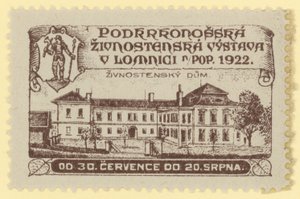 Handelsausstellung, Lomnica, Tschechoslowakei, 1922