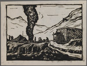 Stahlraffinerie, ca. 1945 von Dah Ma