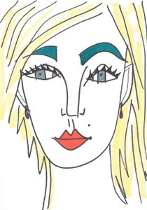 Mädchen mit blauen Augen von Daisy de Villeneuve