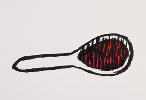 Haarbürste, 2017 von Daisy de Villeneuve