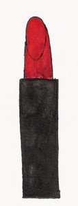 Roter Lippenstift, 2017 von Daisy de Villeneuve