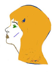 Gelber Kopf, 2017 von Daisy de Villeneuve