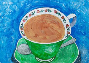 Blumenteetasse von Dale Hefer & Family