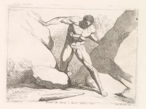 Herkules trennt die Felsen Calpe und Abila (die Säulen des Herkules) von Damiano Pernati