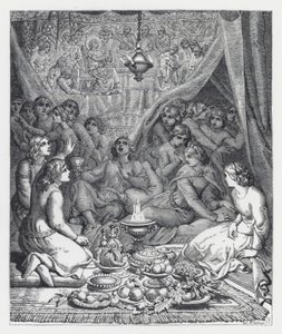 Illustration zu Tennysons Gedicht, Die Prinzessin