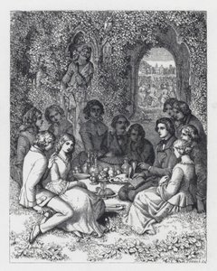 Illustration zu Tennysons Gedicht, Die Prinzessin von Daniel (after) Maclise