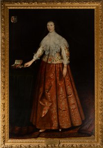 Lady Mary Tufton, Tochter des 1. Earl of Thanet, Frau von Sir Edward Sisshopp, 2. Bt., ca. 1590-1656 von Daniel (circle of) Mytens