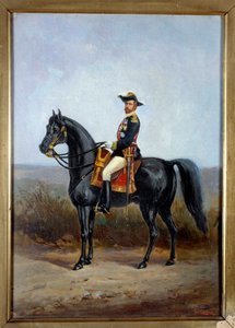 Reiterporträt von General Georges Boulanger (1837-1891), Politiker Gemälde von Daniel Alexander Williamson (1822-1903) 19. Jahrhundert Paris, Musée Carnavalet von Daniel Alexander Williamson