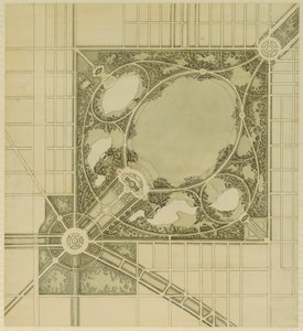 Plan von Chicago, Platte 62, Plan eines vorgeschlagenen Parks von Daniel Burnham