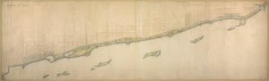 Plan von Chicago 1909: Lake Shore von Chicago Avenue im Süden bis Wilmette von Daniel Burnham