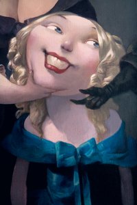 Der Antrag (Detail), aus Blaubart von Charles Perrault (1628-1703) von Daniel Cacouault